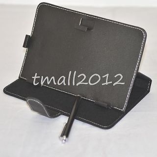Leather Case+Stylus For 7 Polaroid PMID705BK/Mayl ong T 200 Tablet