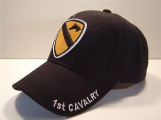 WHOLESALE NEW! US ARMY 1st CAVALRY CAP HAT BLACK