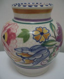 Poole Vintage Pottery Vase Artists Initials & No. 988 Decorative