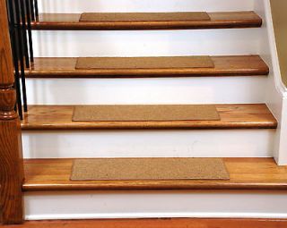 15 Dean Skid Resistant Carpet Stair Treads Runner Rugs   Color Gold