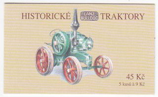 CZECH   RETRO TRACTOR LANZ BULLDOG , STAMPS BOOKLET 2005, LIM. EDITION