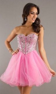 STOCK New Mini/Short Cocktail Prom Party Ball Evening Dress Size 6 8