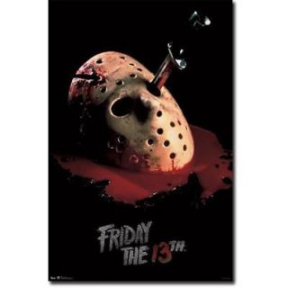 Friday the 13th   Mask Movie Poster Jason 22x34