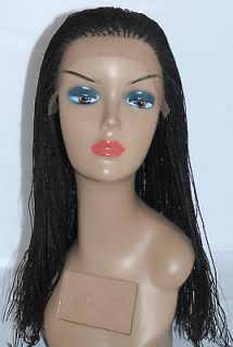 Fully Hand Braided Lace Front Wig Hannah  Color 1B