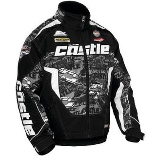 Castle X New Mens Bolt Pulse Snowmobile Winter Jacket/Coat Black 2XL