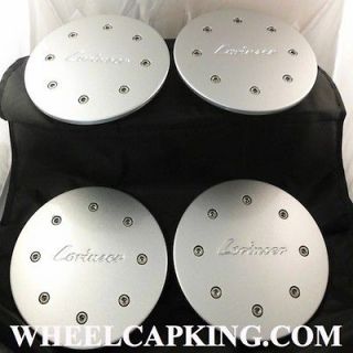 LORINSER D93 SILVER Custom Wheel Center Caps Four   4, Brand new! From