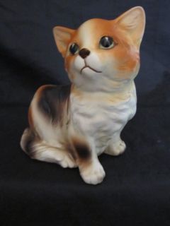 Vtg NapcoWare 6718 Tabby Cat Kitten Kitty Vase Planter Figurine 4