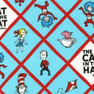 The Cat in the Hat Dr Seuss Slicker LAMINATE Laminated Cotton Oil