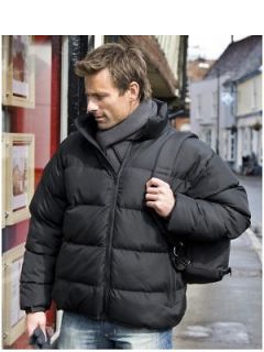 MENS RESULT HOLKHAM DOWN FEEL JACKET   PUFFA WINTER QUILTED WARM