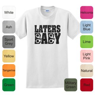 Laters Baby Handcuffs T Shirt 50 Fifty Shades of Grey Gray Book