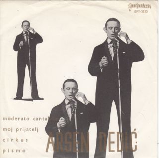 DEDIC MODERATO CANTABILE ORIGINAL YUGOSLAV PS 45rpm 7 EP 1964 CHANSON