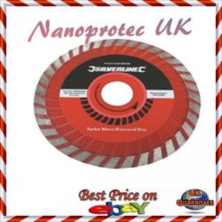 TURBO WAVE CUTTING DIAMOND DISC, BLADE FOR ROOF TILES, CONCRETE, PIPE