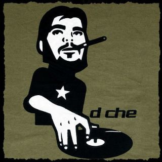 cool DJ CHE Guevara @ turntables Club T SHIRT (S) party Cuba Freedom