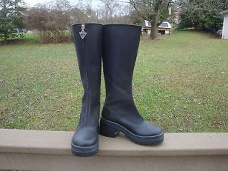 GUESS women 36e 37d 5 5.5 6 boots Black rain or bad weather