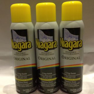 Pack 20 oz. Cans Niagara Original Spray Starch Crisp Finish Sharp