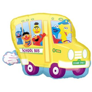 School Bus Balloon   Big Bird, Elmo, Cookie Monster Party Supplies