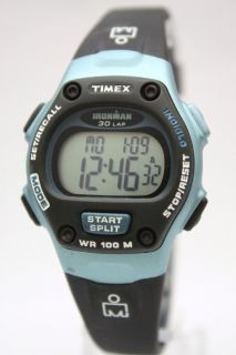 New Timex Ironman Triathlon Chronograph Black Rubber Women Watch 32mm