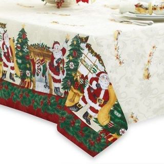 christmas tablecloth round