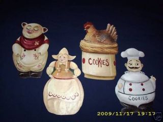 FAT CHEF PIG CHICKEN COOKIE JAR WALL BORDER CUT OUTS