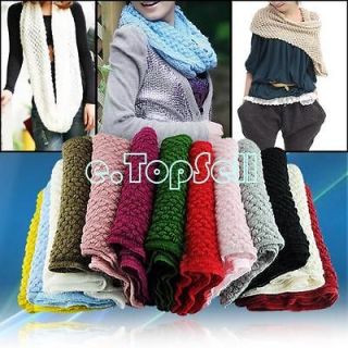Lovely Bubble Knitting Wool Circle Wrap Scarf Snood Neck Warmer Shawl