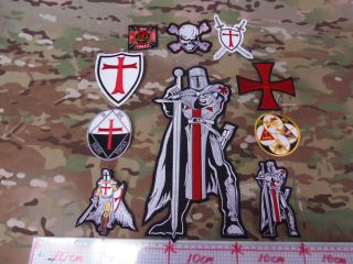 knight templar embroidery patch
