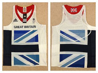Adidas London Olympics 2012 Team GB Mens running singlet BNWT S M L