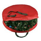 Elf Stor Supreme Canvas Holiday Christmas Wreath Storage Bag For 30