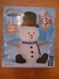 FOOT SNOWMAN W/SCARF AIRBLOWN INFLATABLE CHRISTMAS OUTDOOR YARD