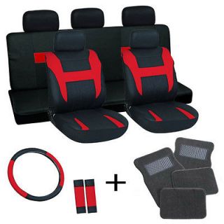 Wheel + Belt Pads +Head Rests+ gray Floor Mats (Fits Chevrolet Cruze