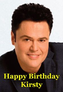 DONNY OSMOND Personalised Christmas Card   Size A5