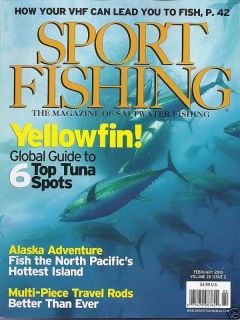 SPORT FISHING MAGAZINE YELLOWFIN NORTH PACIFIC VHF RODS