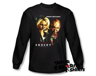Officially Licensed Bride Of Chucky Chucky Gets Lucky Fitted Shirt S