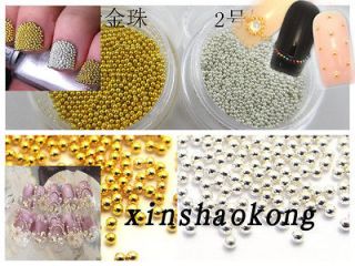 1800pcs Caviar Ball Beads Nail Art Metallic Decoration Manicure