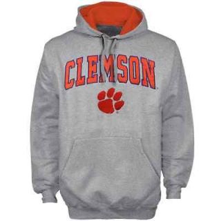 Clemson Tigers Gray Classic Twill Hoodie Sweatshirt