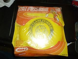 VINTAGE WHAM O FRISBEE WORLD CLASS YELLOW 119 GRAM 41 MOLD NEW IN