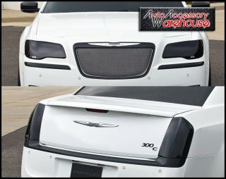 CHRYSLER 300 2011 12 SMOKE HEADLIGHT and TAIL LIGHT COVERS by GT