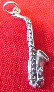 Sterling Silver Charm   BASS CLARINET   SAXOPHONE
