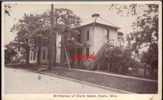 Cadiz Ohio Clark Gable Birthplace Home 1930s