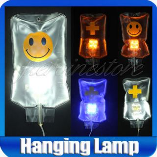 Hospital Drip Bag Shaped Lamp Decor Christmas Halloween Light Gifts