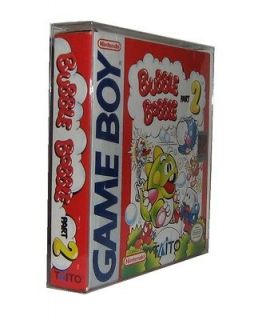 10 Gameboy Virtual Boy Box Protectors clear plastic sleeve CIB Game