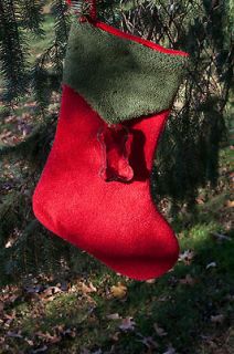CHRISTMAS STOCKING W/ DOG BONE SHAPED COOKIE CUTTER REALLY CUTE