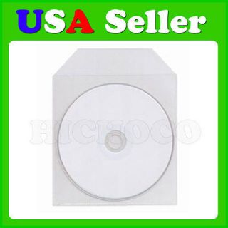 500 Wholesale Thick CPP Clear Plastic Sleeve Bag Envelope with Flap CD