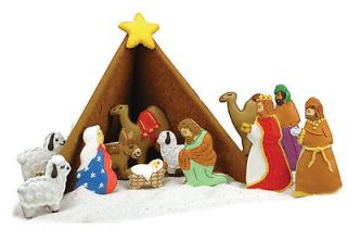 18 Pc Christmas Holiday Nativity Cookie Biscuit Cutter Bake Set NEW