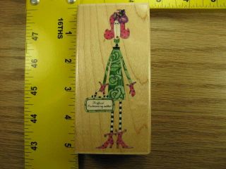 DOLLY MAMA ITS OFFICIAL BY STAMPS HAPPEN FUNNY Rubber Stamp #2980