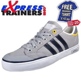 Adidas Mens Clemente Fresh Lo Trainers (Grey/Brown) * AUTHENTIC *