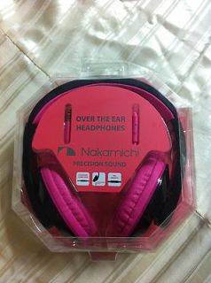 NK780 PINK & BLACK Precision Sound Over Ear Headphones With Phone Mic