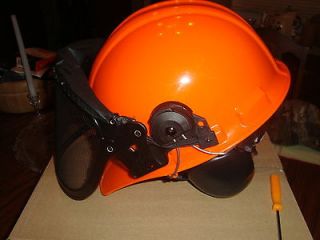 HiVis Forester Woodsmen Chainsaw Safety Helmet+STIHL Tool