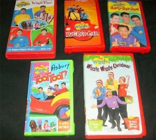 FUN WIGGLES VHS VIDEOTAPE LOT Wiggly Time Toot Big Red children