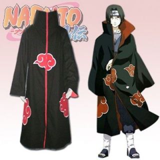 Naruto Shippuuden Akatsuki(Dawn) Red Cloud Cloak Cosplay Costume