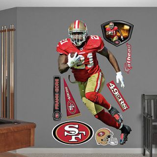 Frank Gore LIFE SIZE Fathead San Francisco 49ers NFL Wall Decal $99.99